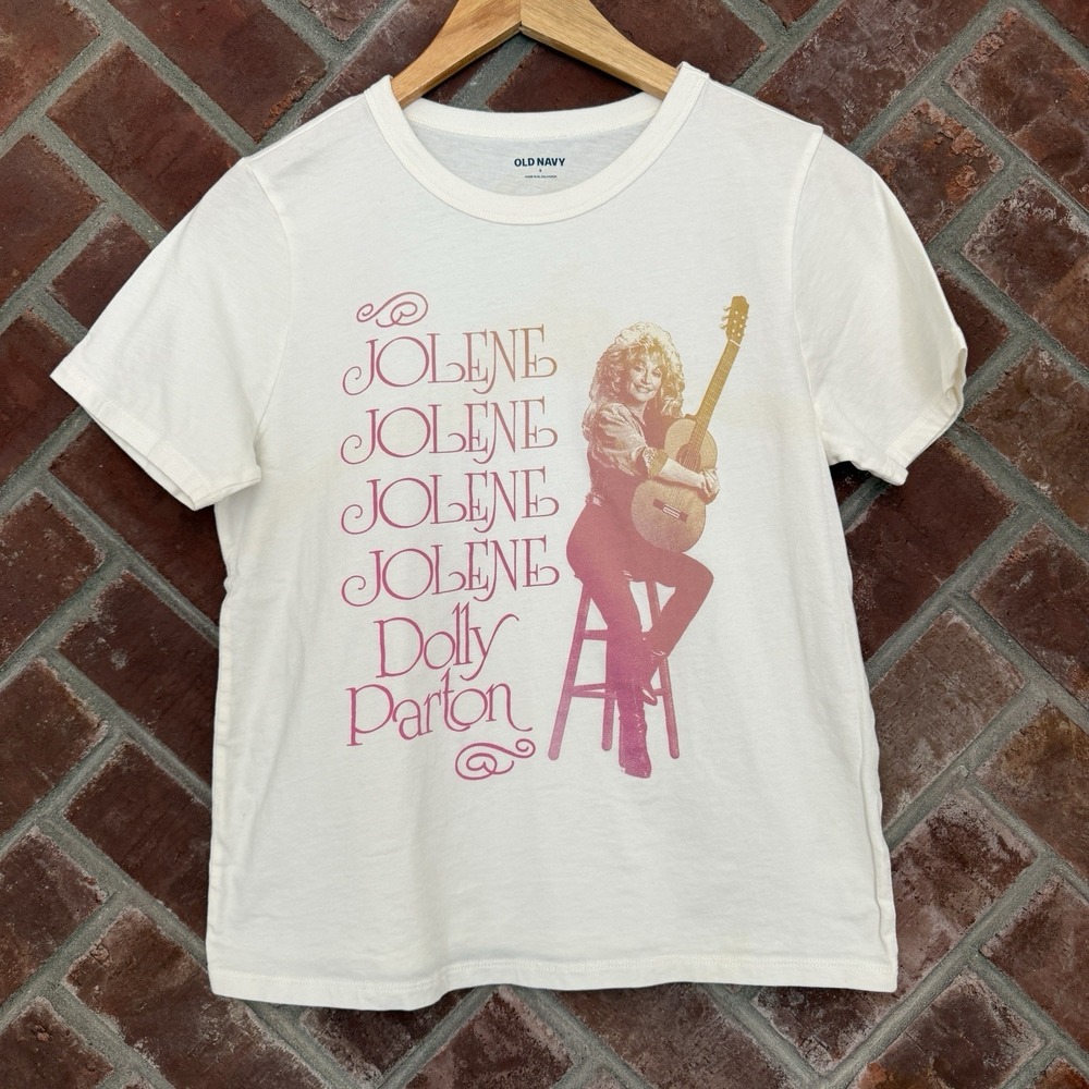Dolly Parton Womens T-Shirt Jolene Graphic Retro Photo Music Nashville Small